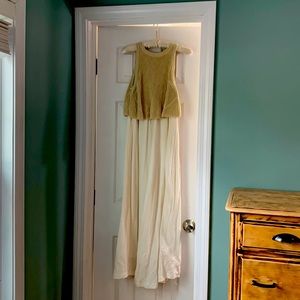 Anthro. Moth brand. Maxi dress XS petite.